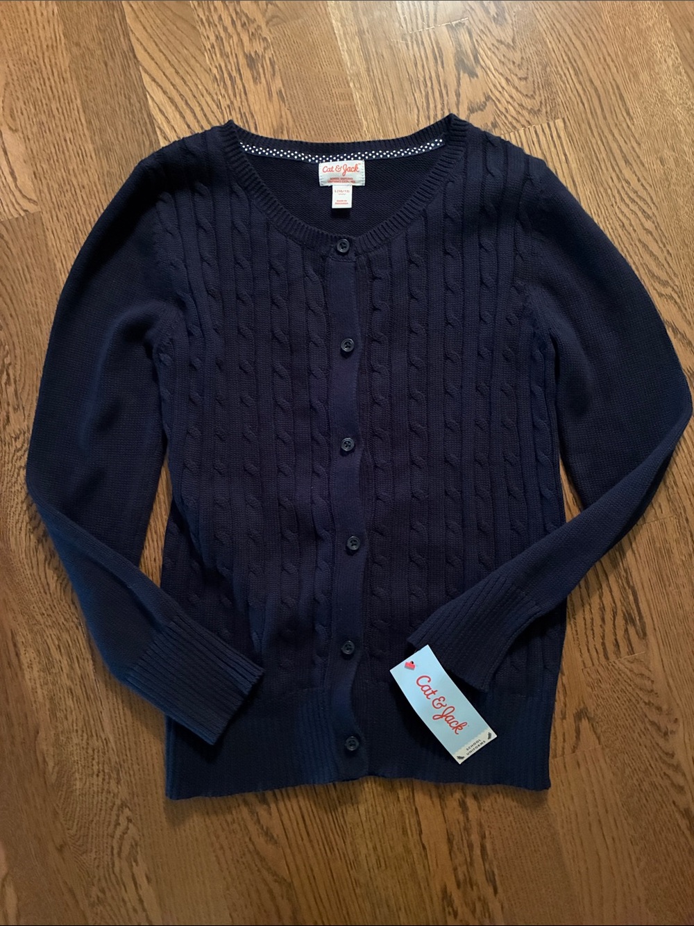 Cat and Jack cable sweater, size 10-12
